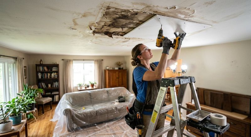 Ceiling Drywall Repair in Wilmington, NC