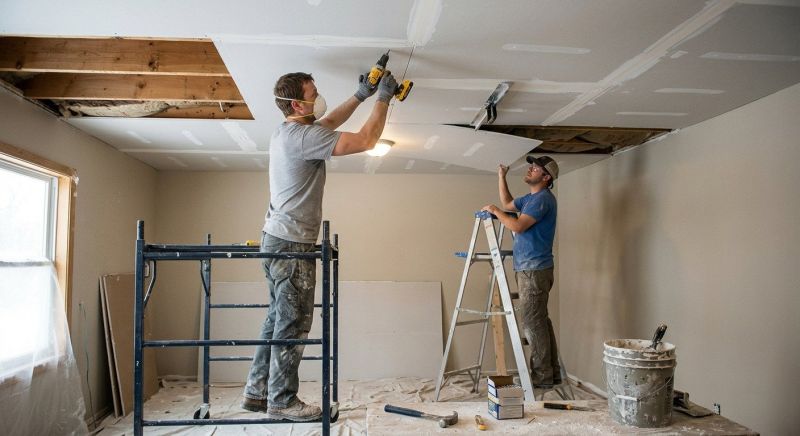 Ceiling Drywall Installation in Kansas City, MO